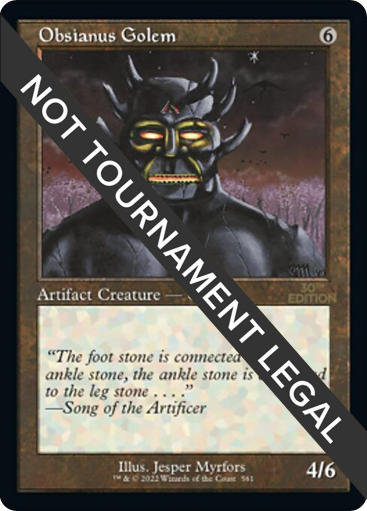 Image for Obsianus Golem (Retro Frame) (561) (30th Anniversary Edition) - Magic: The Gathering