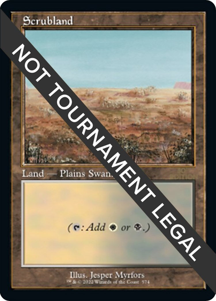 Image for Scrubland (Retro Frame) (574) (30th Anniversary Edition) - Magic: The Gathering