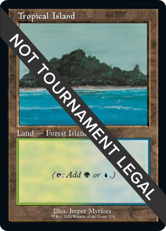 Image for Tropical Island (Retro Frame) (576) (30th Anniversary Edition) - Magic: The Gathering