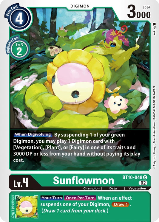 Image for Sunflowmon (BT10-048 C) (Xros Encounter) - Digimon Card Game