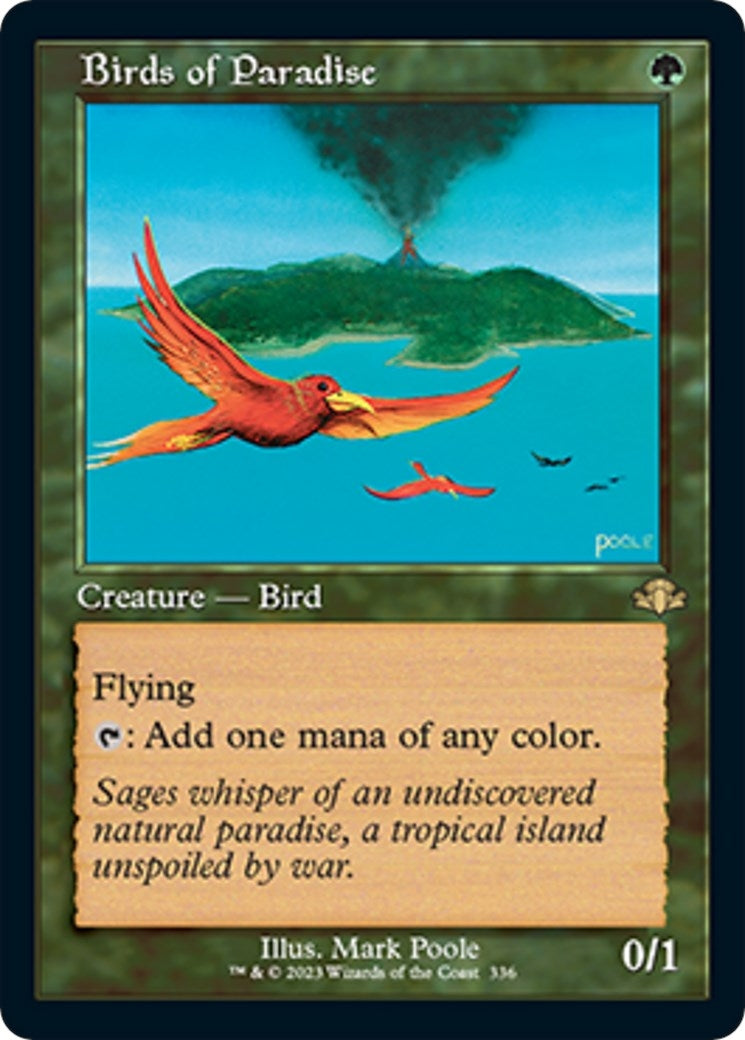 Image for Birds of Paradise (Retro Frame) (336) (Dominaria Remastered) - Magic: The Gathering