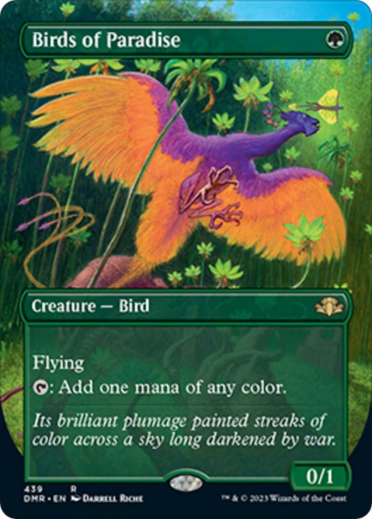 Image for Birds of Paradise (Borderless) (439) (Dominaria Remastered) - Magic: The Gathering