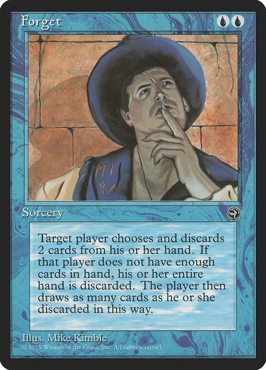 Image for Forget (Homelands) - Magic: The Gathering