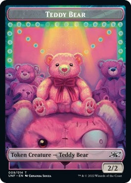 Image for Teddy Bear // Treasure (013) Double-sided Token (Unfinity) - Magic: The Gathering