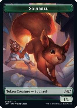 Image for Squirrel // Food (011) Double-sided Token (Unfinity) - Magic: The Gathering