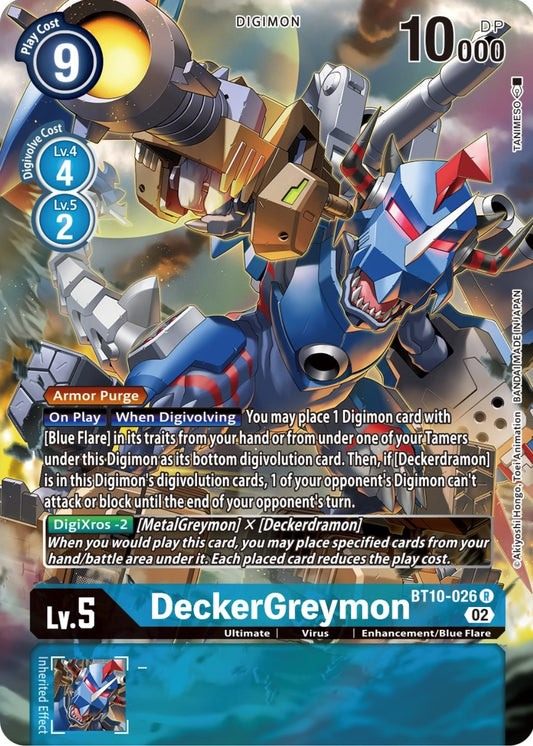 Image for DeckerGreymon (Alternate Art) (BT10-026 R) (Xros Encounter) - Digimon Card Game