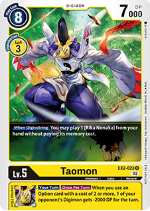 Image for Taomon - EX2-023 (Tamer Party Vol. 6 Promo) (EX2-023 U) (Digital Hazard) - Digimon Card Game