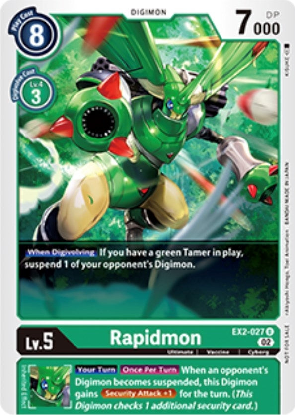 Image for Rapidmon - EX2-027 (Tamer Party Vol. 6 Promo) (EX2-027 U) (Digital Hazard) - Digimon Card Game
