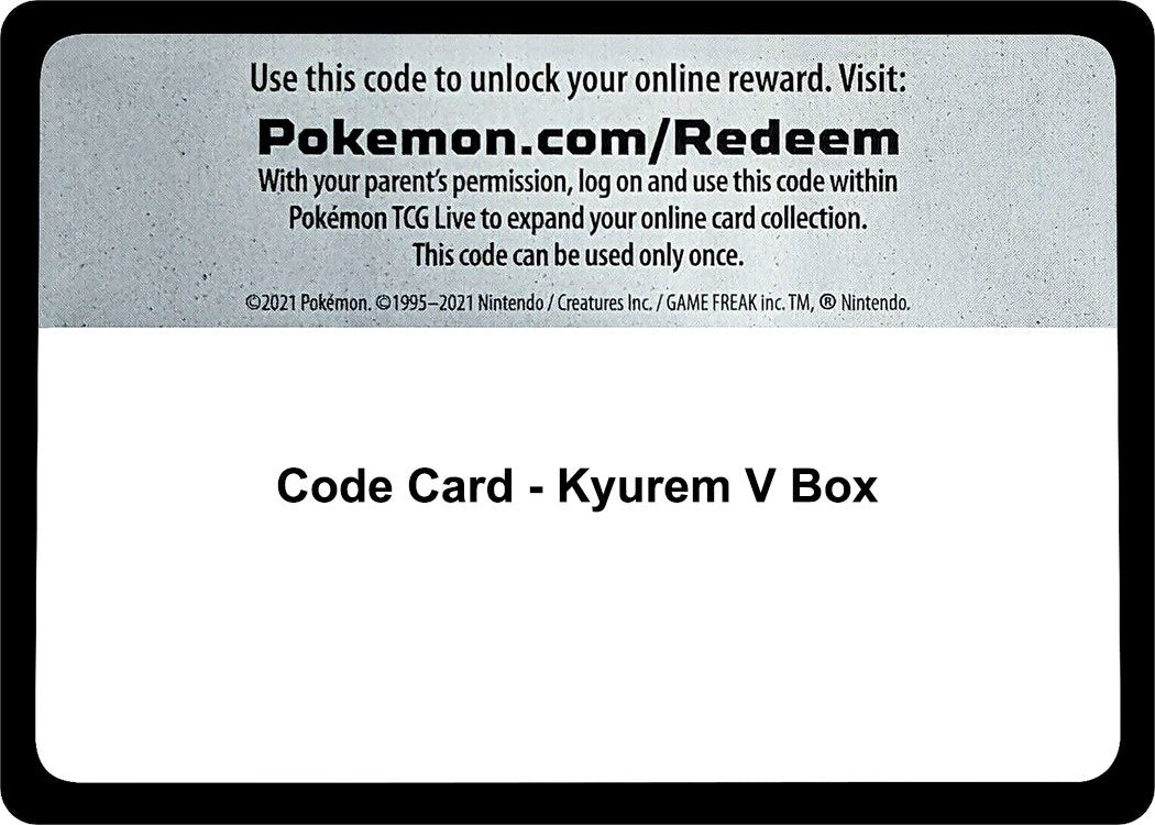 Image for Code Card - Kyurem V Box (Miscellaneous Cards & Products) - Pokemon