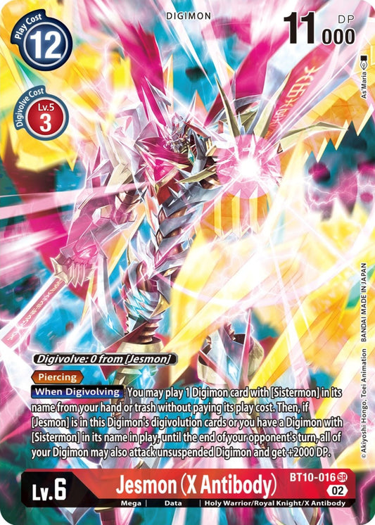 Image for Jesmon (X Antibody) (Alternate Art) (BT10-016 SR) (Xros Encounter) - Digimon Card Game