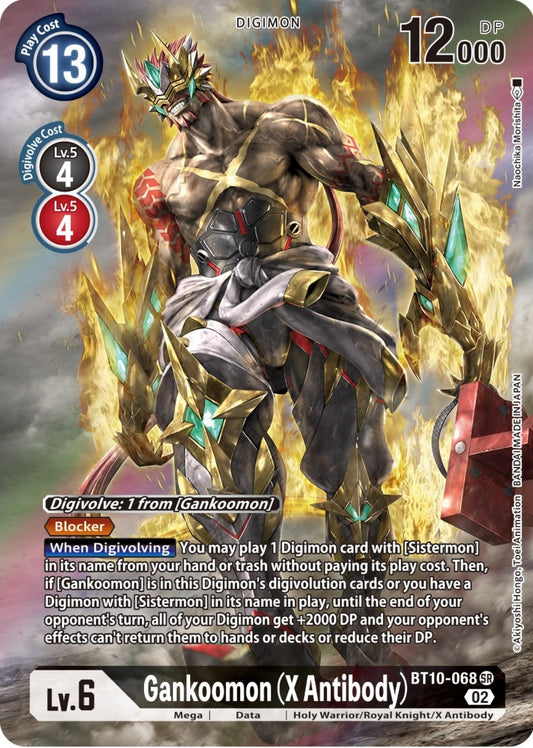 Image for Gankoomon (X Antibody) (Alternate Art) (BT10-068 SR) (Xros Encounter) - Digimon Card Game