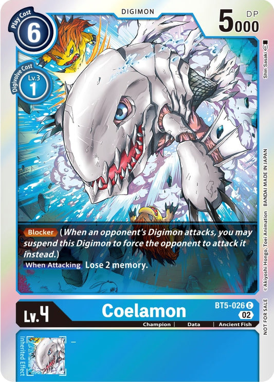 Image for Coelamon (Official Tournament Pack Vol. 7) (BT5-026 C) (Battle of Omni) - Digimon Card Game