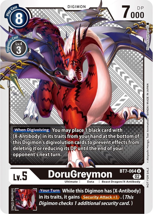 Image for DoruGreymon (Winner Pack Xros Encounter) (BT7-064 U) (Next Adventure) - Digimon Card Game