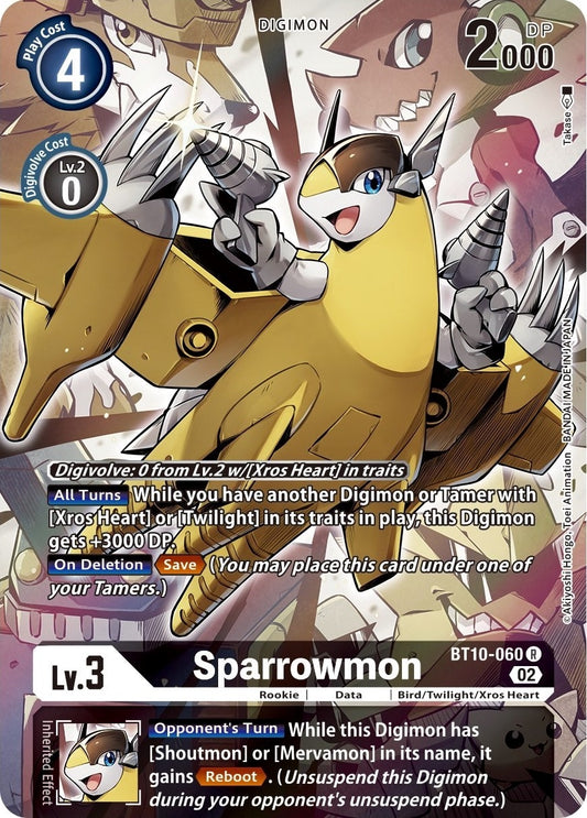 Image for Sparrowmon (Alternate Art) (BT10-060 R) (Xros Encounter) - Digimon Card Game