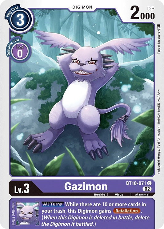 Image for Gazimon (BT10-071 C) (Xros Encounter) - Digimon Card Game