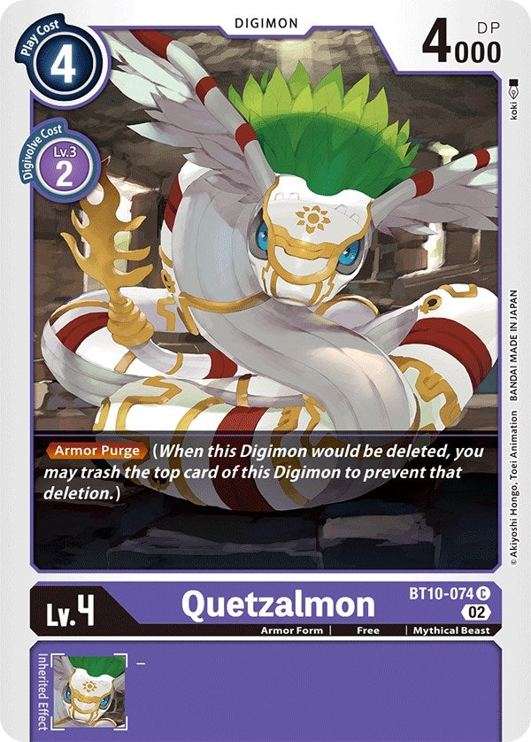 Image for Quetzalmon (BT10-074 C) (Xros Encounter) - Digimon Card Game