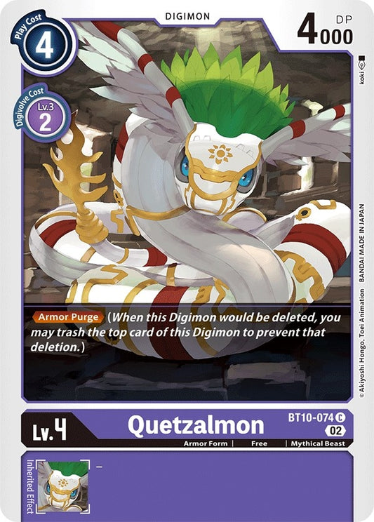 Image for Quetzalmon (BT10-074 C) (Xros Encounter) - Digimon Card Game