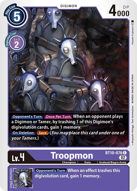 Image for Troopmon (BT10-076 C) (Xros Encounter) - Digimon Card Game