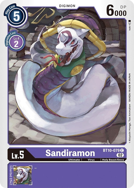 Image for Sandiramon (BT10-079 C) (Xros Encounter) - Digimon Card Game