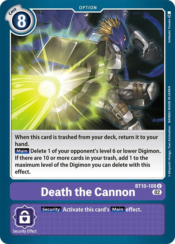 Image for Death the Cannon (BT10-108 U) (Xros Encounter) - Digimon Card Game