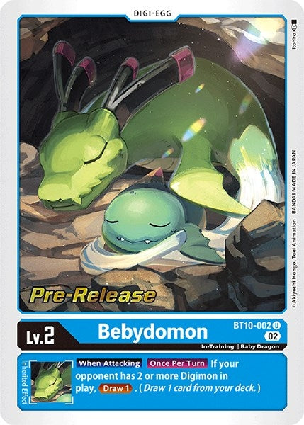 Image for Bebydomon (BT10-002 U) (Xros Encounter Pre-Release Cards) - Digimon Card Game