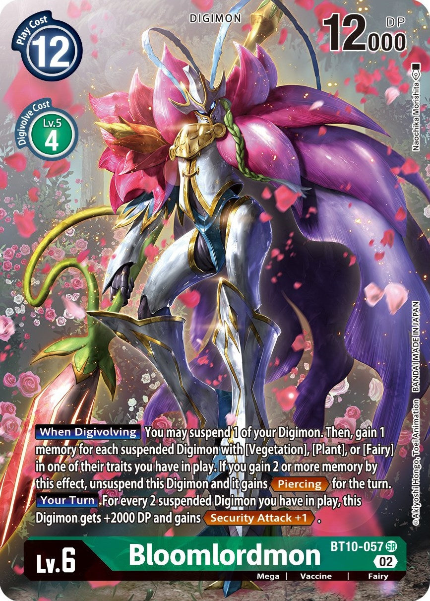 Image for Bloomlordmon (Alternate Art) (BT10-057 SR) (Xros Encounter) - Digimon Card Game