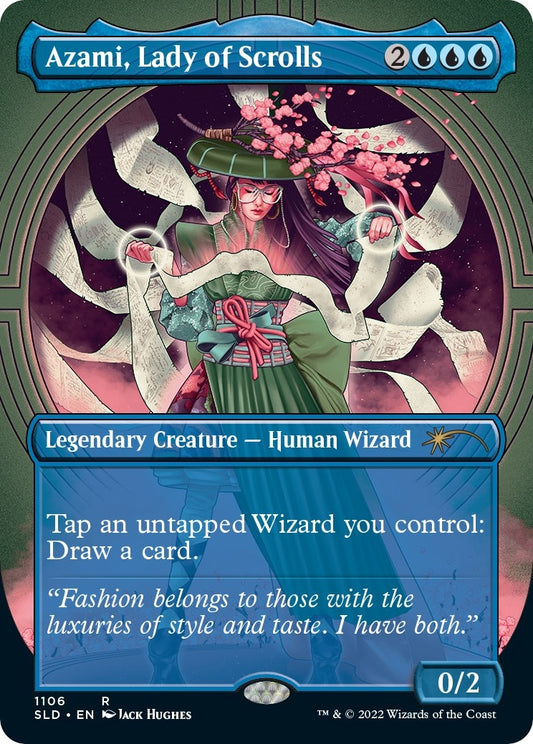 Image for Azami, Lady of Scrolls (Borderless) (1106) (Secret Lair Drop Series) - Magic: The Gathering