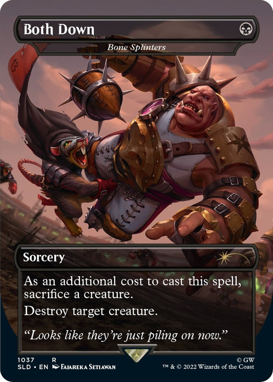 Image for Both Down - Bone Splinters (Borderless) (1037) (Secret Lair Drop Series) - Magic: The Gathering
