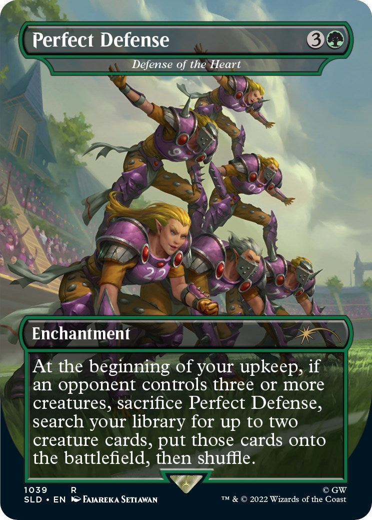 Image for Perfect Defense - Defense of the Heart (Borderless) (1039) (Secret Lair Drop Series) - Magic: The Gathering
