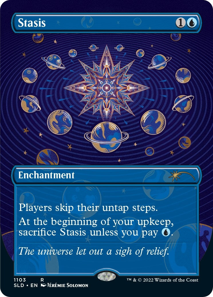 Image for Stasis (Borderless) (1103) (Secret Lair Drop Series) - Magic: The Gathering