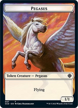 Image for Pegasus // Faerie Double-Sided Token (7 // 10) (Starter Commander Decks) - Magic: The Gathering