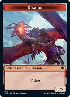 Image for Dragon Double-Sided Token (16) (Starter Commander Decks) - Magic: The Gathering