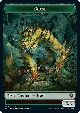 Image for Beast Double-Sided Token (19) (Starter Commander Decks) - Magic: The Gathering