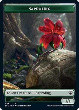 Image for Saproling // Human Warrior Double-Sided Token (23 // 6) (Starter Commander Decks) - Magic: The Gathering