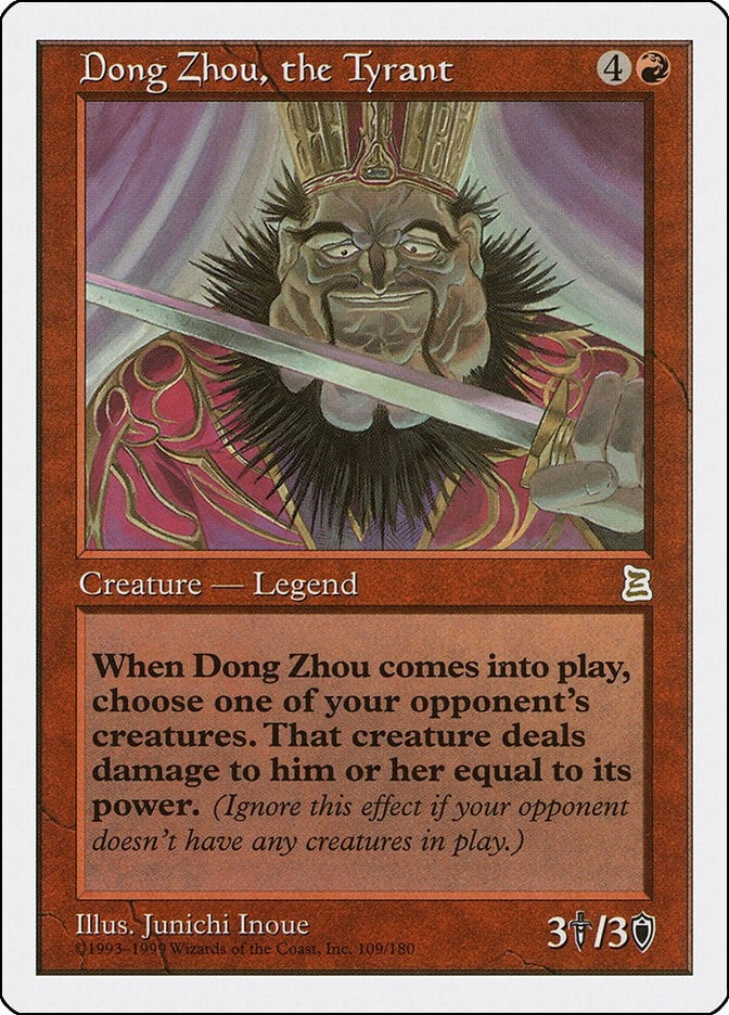 Image for Dong Zhou, the Tyrant (109) (Portal Three Kingdoms) - Magic: The Gathering