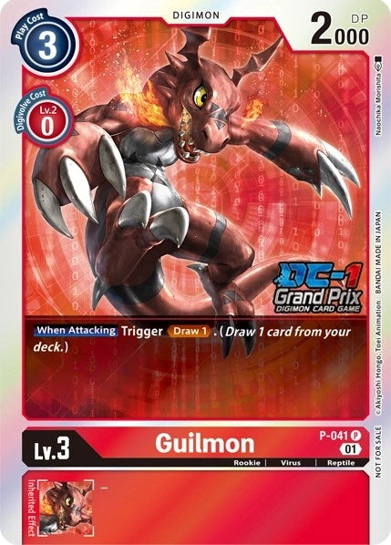 Image for Guilmon (DC-1 2022 Stamped) (P-041 P) (Digimon Promotion Cards) - Digimon Card Game