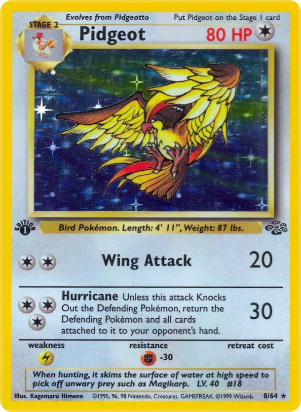 Image for Pidgeot (8) (08/64) (Jungle) - Pokemon