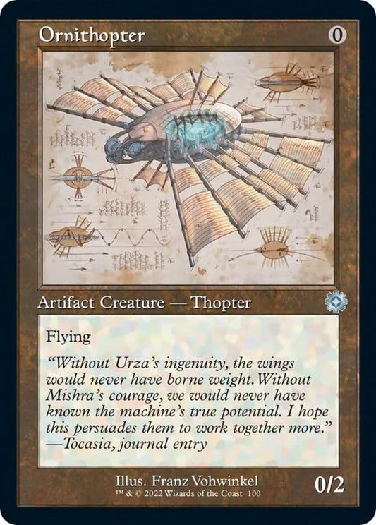 Image for Ornithopter (Schematic) (100) (The Brothers' War: Retro Frame Artifacts) - Magic: The Gathering