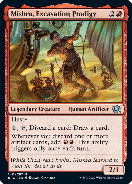 Image for Mishra, Excavation Prodigy (140) (The Brothers' War) - Magic: The Gathering