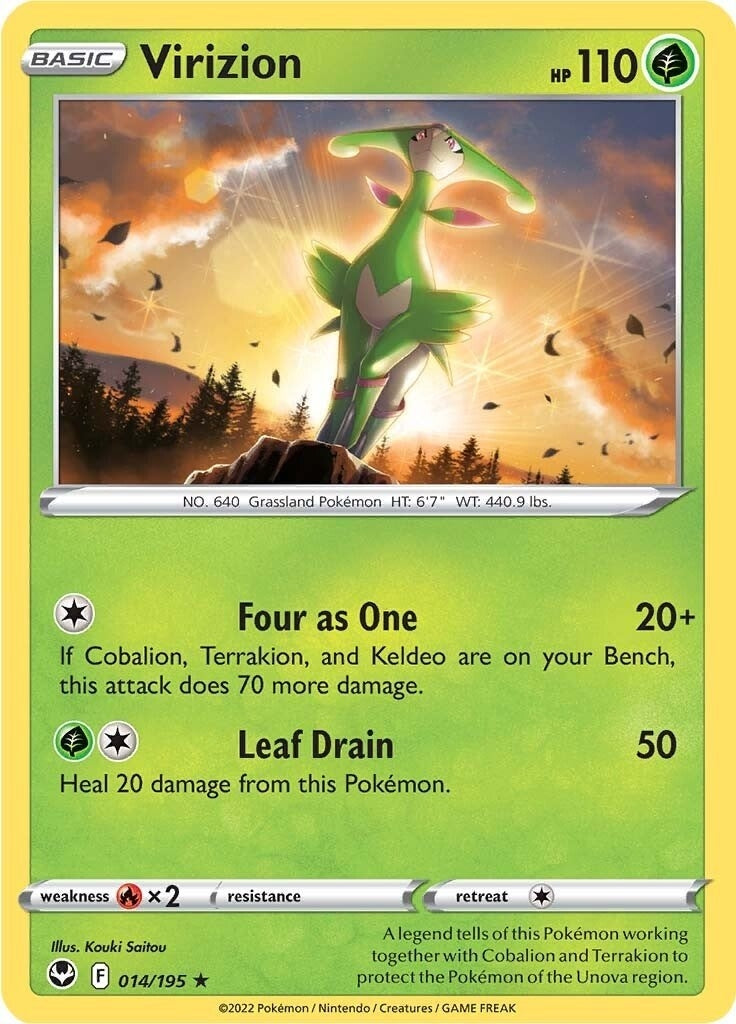 Image for Virizion (014/195) (SWSH12: Silver Tempest) - Pokemon