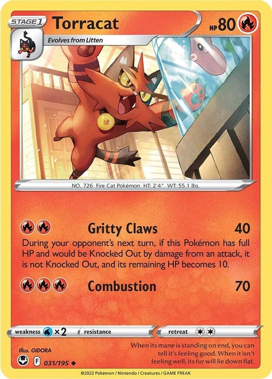 Image for Torracat (031/195) (SWSH12: Silver Tempest) - Pokemon