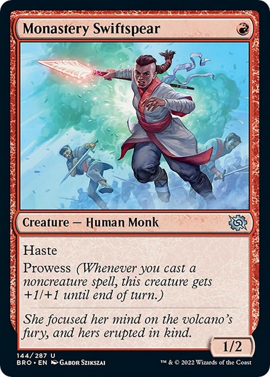 Image for Monastery Swiftspear (144) (The Brothers' War) - Magic: The Gathering