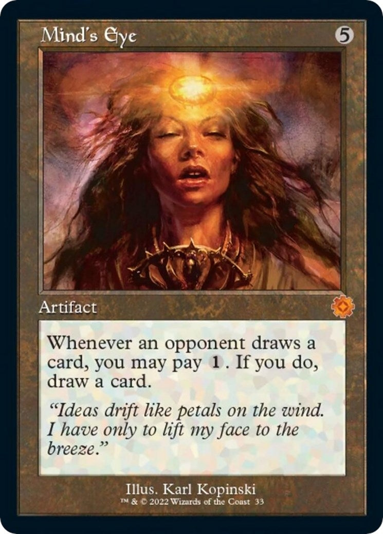 Image for Mind's Eye (33) (The Brothers' War: Retro Frame Artifacts) - Magic: The Gathering