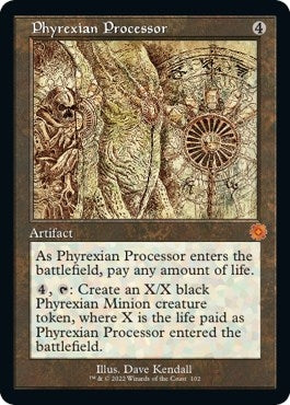 Image for Phyrexian Processor (Schematic) (102) (The Brothers' War: Retro Frame Artifacts) - Magic: The Gathering