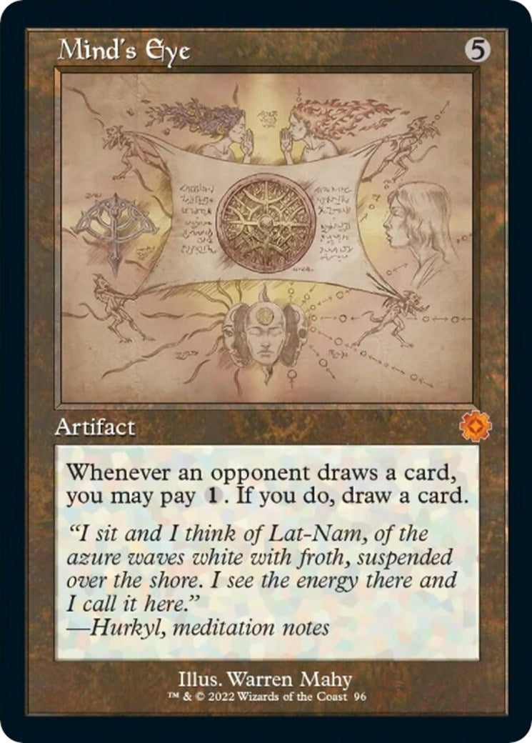 Image for Mind's Eye (Schematic) (96) (The Brothers' War: Retro Frame Artifacts) - Magic: The Gathering