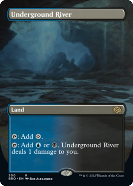 Image for Underground River (Borderless) (300) (The Brothers' War) - Magic: The Gathering