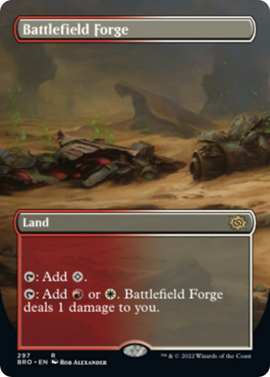 Image for Battlefield Forge (Borderless) (297) (The Brothers' War) - Magic: The Gathering