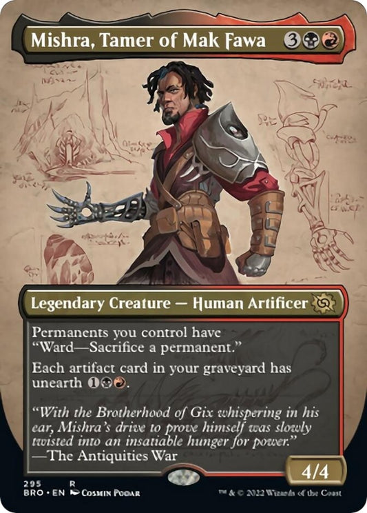 Image for Mishra, Tamer of Mak Fawa (Borderless) (295) (The Brothers' War) - Magic: The Gathering