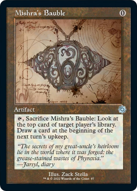 Image for Mishra's Bauble (Schematic) (97) (The Brothers' War: Retro Frame Artifacts) - Magic: The Gathering
