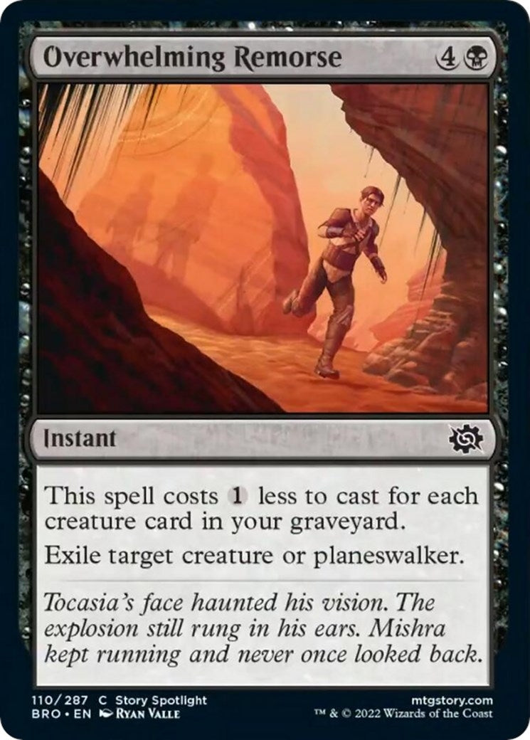 Image for Overwhelming Remorse (110) (The Brothers' War) - Magic: The Gathering